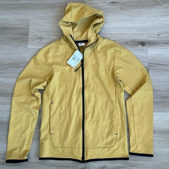 Nike yellow zip up hoodie men size xs - Picture 1 of 5